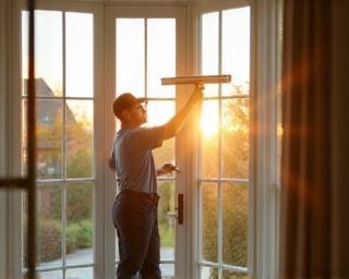 Crystal clean window cleaning at a Birmingham home